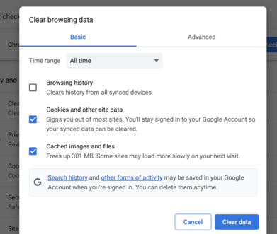 In Google Chrome, you can easily clear your browsing data, including your browser cache. By selecting the appropriate settings, you can quickly clear your cache and enjoy a seamless browsing experience.